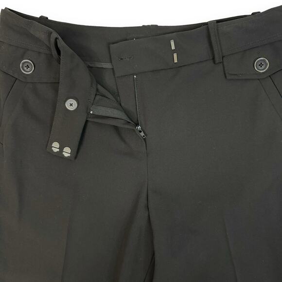 NEW Larry Levine Black Cropped Capri Pants Casual Lightweight Stretch Size 10 - Picture 3 of 7